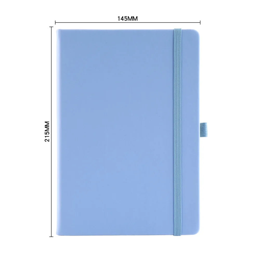 A5 PU Leather Notebook with Elastic Band and Pen Holder for Office, Meetings and Custom Logo