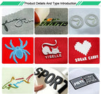Custom Matte Silicone Heat Transfer Labels with Logo | MOQ 100