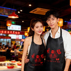 Custom Non-Woven Disposable Aprons with CMYK Logo Printing | 1,000 MOQ for Food Service Branding