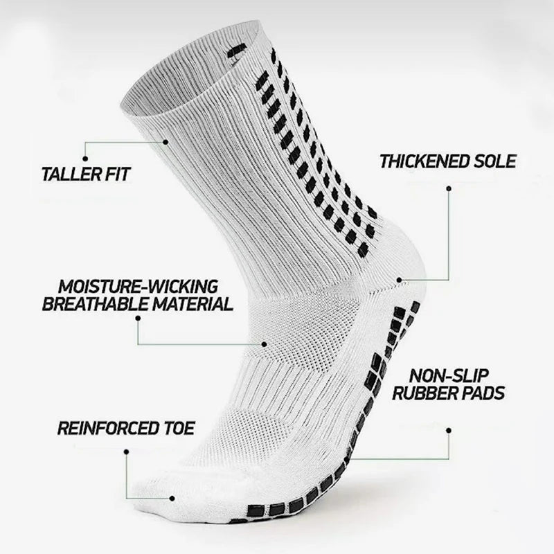 Custom Non-Slip Football Socks | MOQ 20 | 20-Day Lead