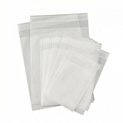 Custom Glassine Paper Bags 100,000 MOQ | 100% Recyclable Biodegradable