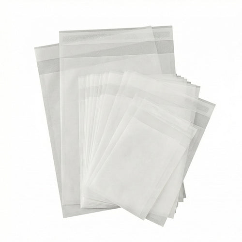 Custom Glassine Paper Bags 100,000 MOQ | 100% Recyclable Biodegradable