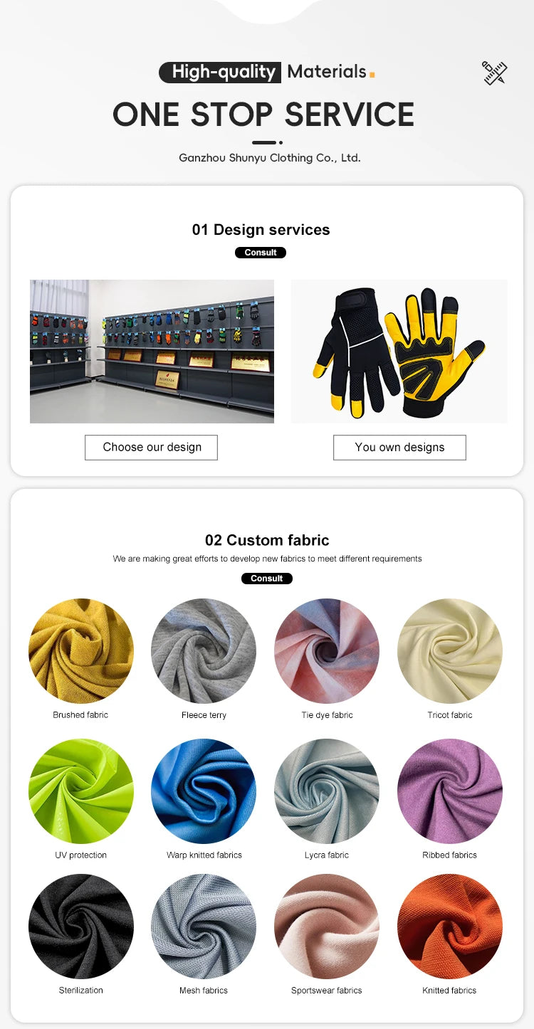 Custom Logo Work Safety Gloves | OEM Industrial MOQ 600 Pairs
