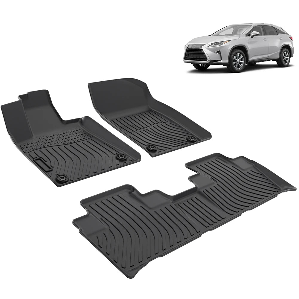 Custom Fit All Weather 3D TPE Floor Mats for Lexus RX 300 350 450H 2016-2022
