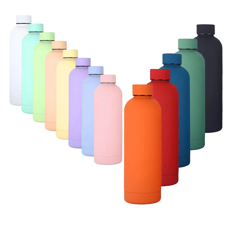 Stainless Steel Insulated Water Bottles in Multiple Sizes for Daily Use, Travel and Custom Branding