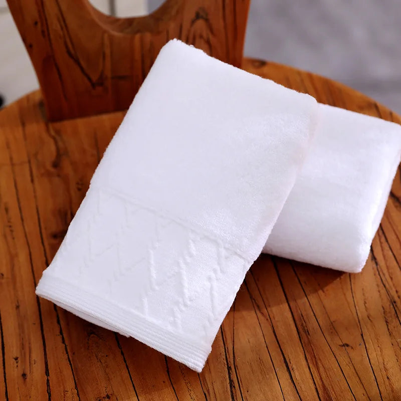 100% Pure Cotton Extra-Thick Face Towel | 120g | OEM Logo | 1 MOQ | Hotel Spa