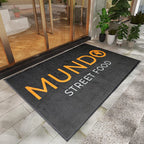 Custom Printed Nylon Floor Mat: Rubber Backing, 12 Pantone Colors, MOQ 5pcs