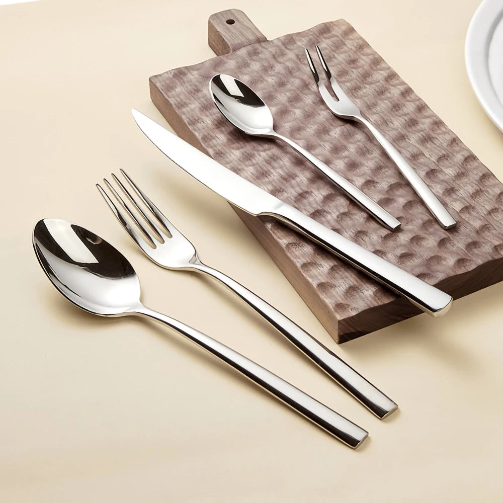 Custom Engraved 304 Stainless Steel Flatware | MOQ 50 Pieces
