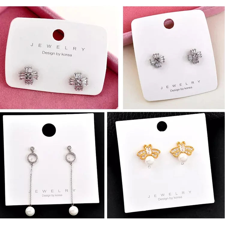 Custom Jewelry Display Cards Wholesale | Offset Hot Stamp 15-Day Lead
