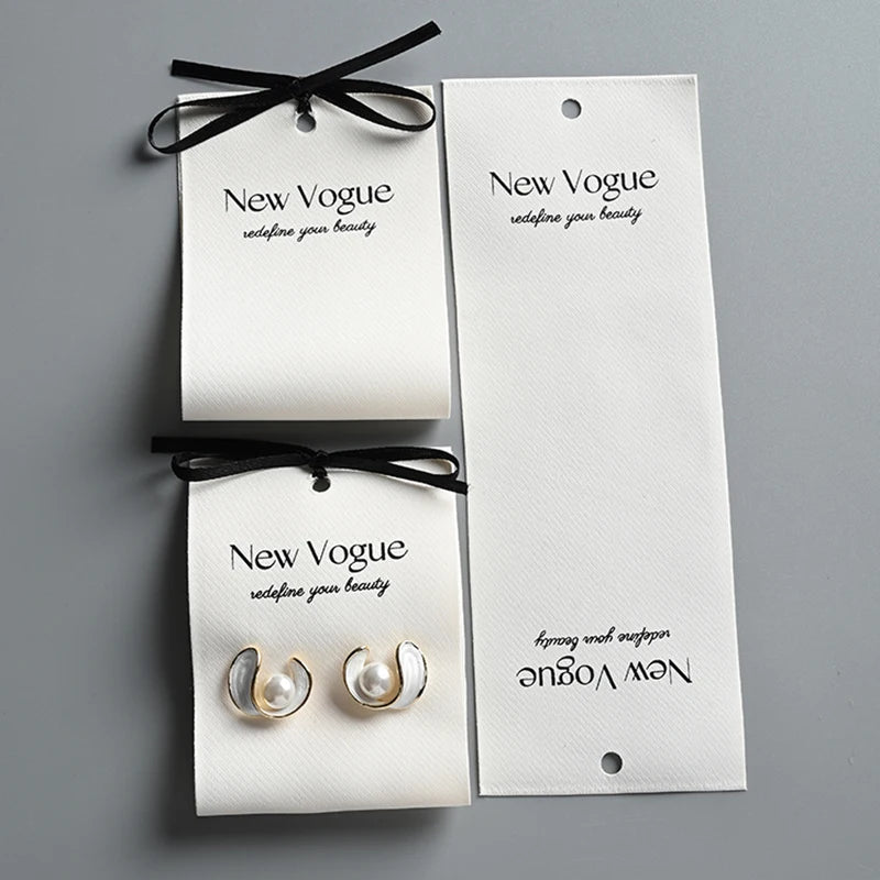 Custom Jewelry Display Card | 100 MOQ | Free Logo | 7 Day Lead Time