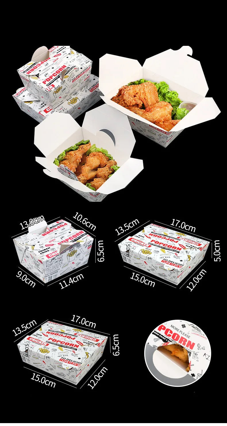 Compostable Fast Food Boxes | 10,000 Pcs MOQ, Plastic-Free | Eco-Friendly