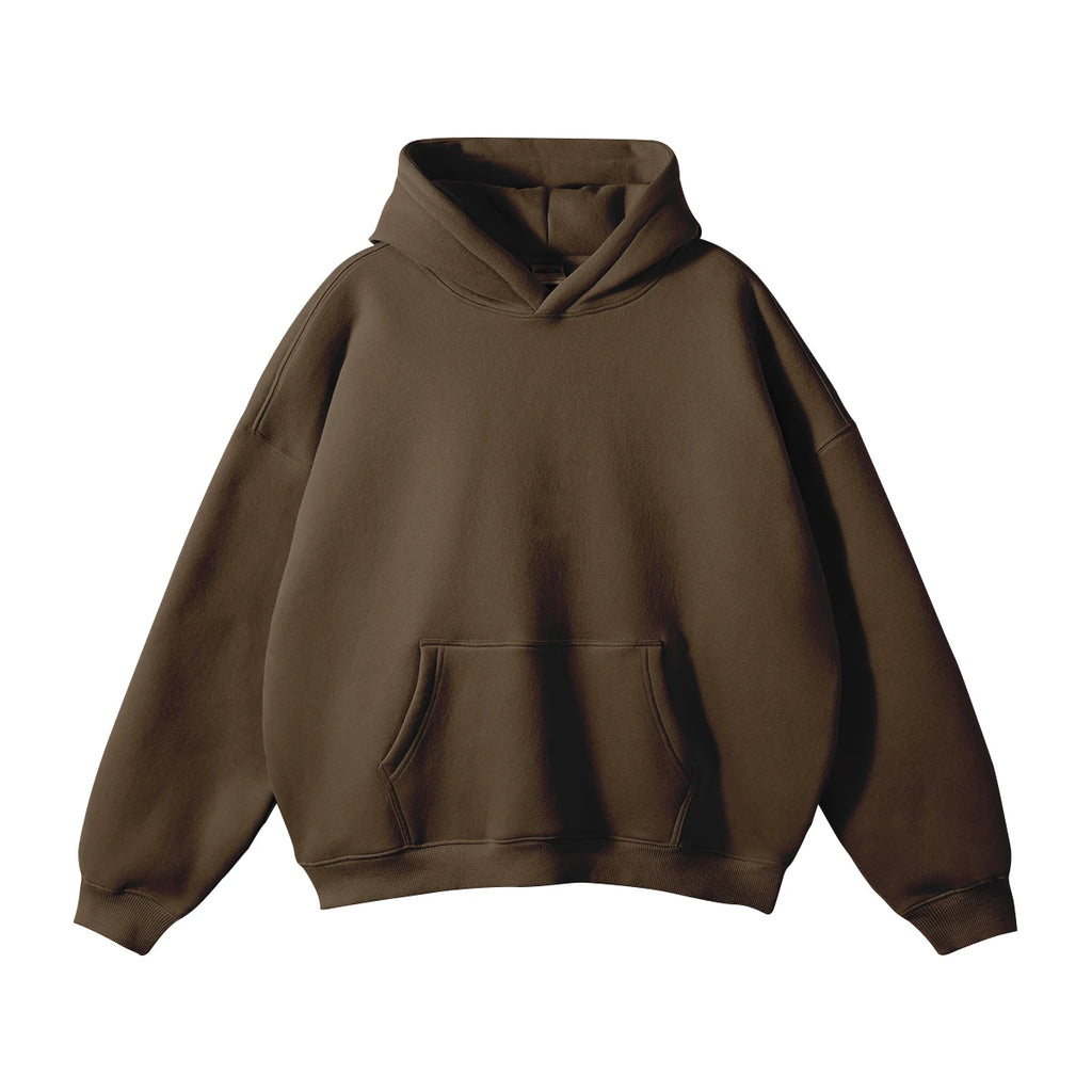 Thick Cotton Fleece Hoodie for Custom Printing (Oversized Fit)