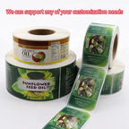 Food-Safe Waterproof Vinyl Labels — 500 Pcs MOQ, UV/Digital Printing