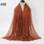Wholesale Polyester Scarves: 105 Colors, 10-Day Lead, 90x180cm | Spring/Summer Women's Fashion