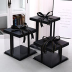 Transparent PET Cake Box | Tall Clear Display Box | Wholesale Bakery Packaging