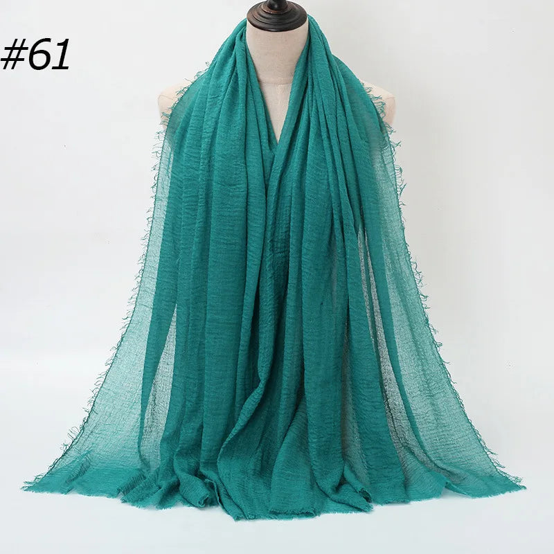 Wholesale Polyester Scarves: 105 Colors, 10-Day Lead, 90x180cm | Spring/Summer Women's Fashion