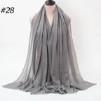 Wholesale Polyester Scarves: 105 Colors, 10-Day Lead, 90x180cm | Spring/Summer Women's Fashion