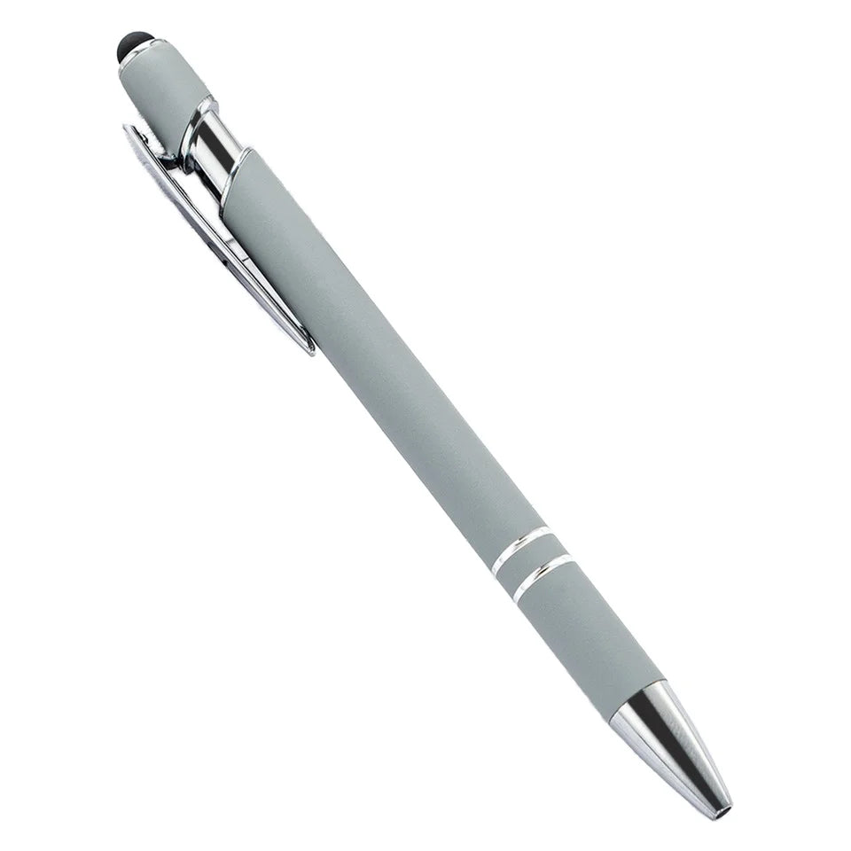 Custom Metal Stylus Pen with Logo | 2-in-1 Ballpoint MOQ 100