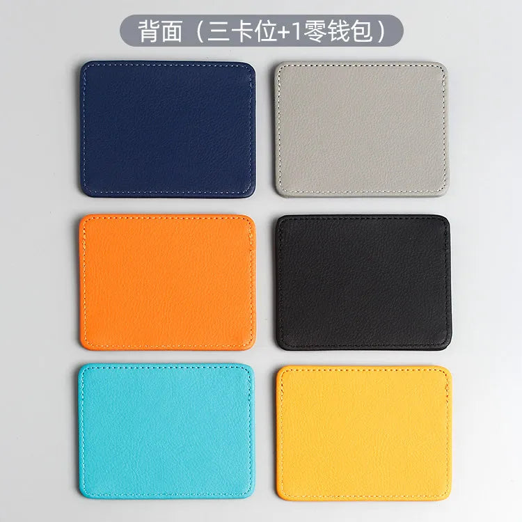 Custom Slim PU Leather Cardholder – Personalized Credit Card Holder With Logo Printing