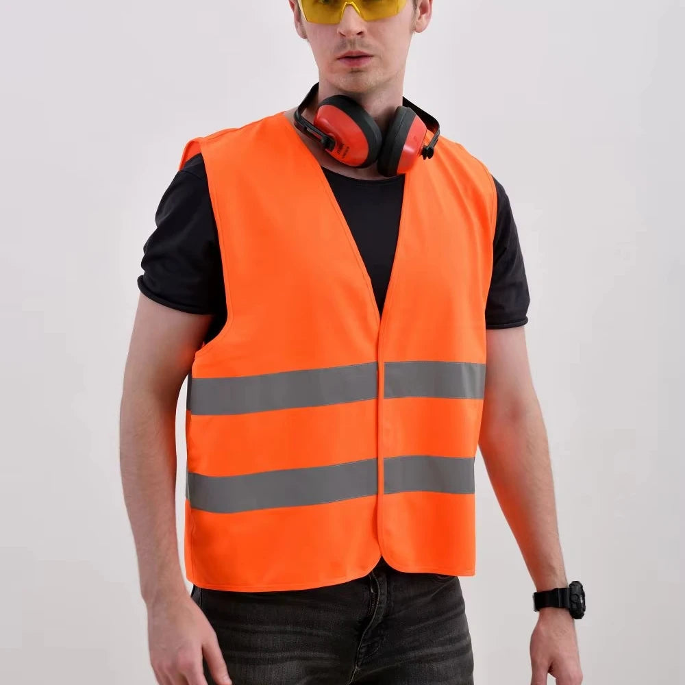 Custom Safety Vest CE EN20471 120gsm Reflective Vest with Logo Customization