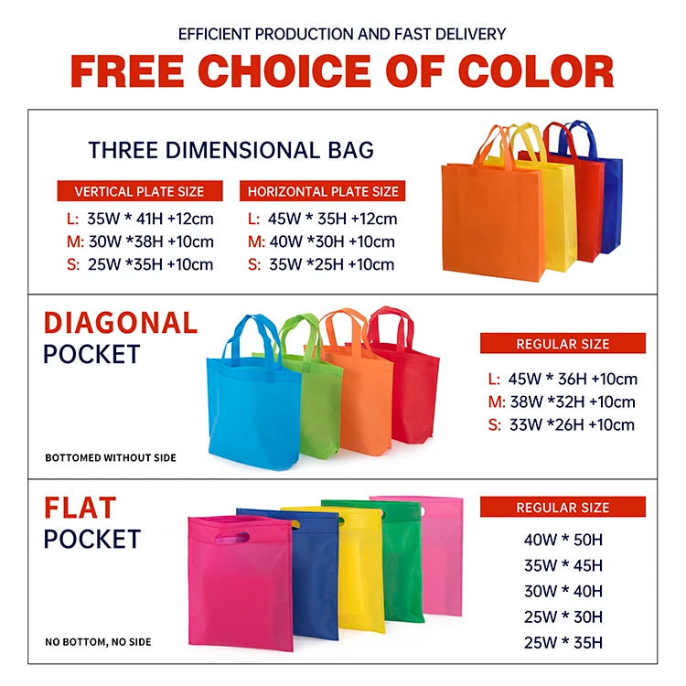 Custom Non-Woven Tote Bags with Logo | 500 MOQ BSCI Certified Wholesale