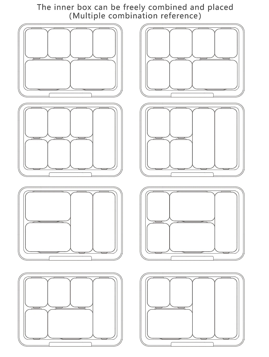 Custom 8 Grid Weekly Pill Box | 120 Pcs MOQ BPA Free Travel Organizer