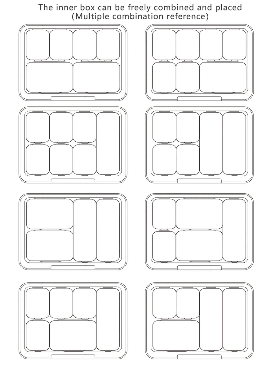 Custom 8 Grid Weekly Pill Box | 120 Pcs MOQ BPA Free Travel Organizer
