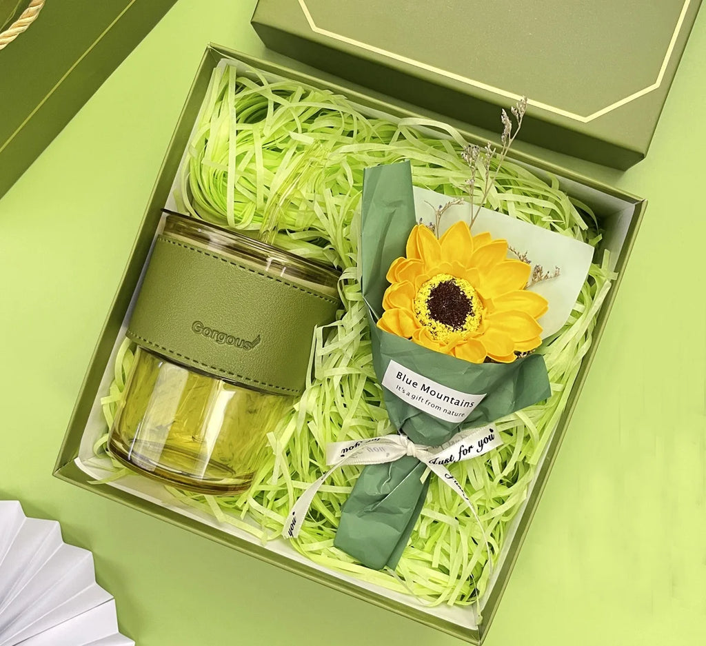 Custom Ceramic Gift Sets: 10 MOQ, 5-Day Lead | Mug, Bottle, Towel for Weddings & Corporate Gifts