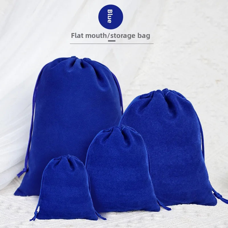 Custom Velvet Drawstring Jewelry Bags | 0.005kg Storage with Stamping