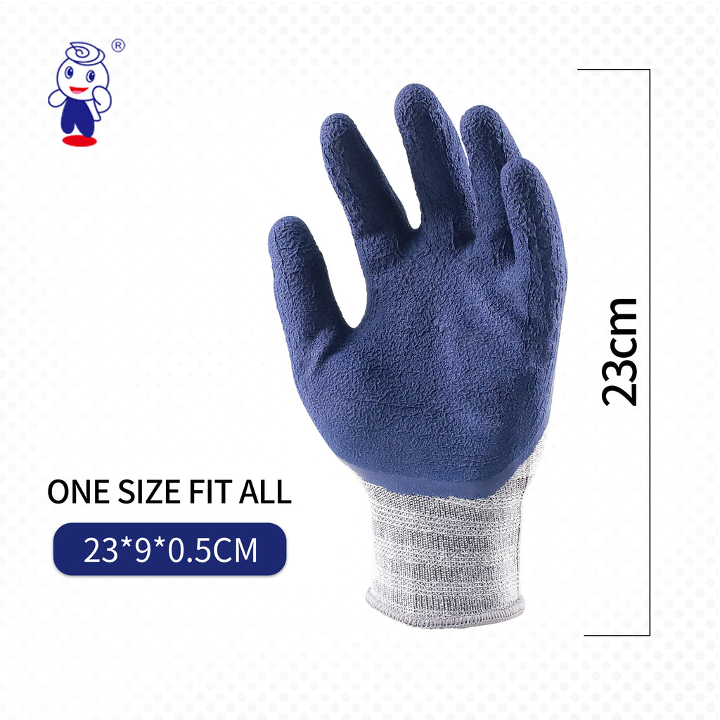 CE EN388 Certified Work Gloves | Latex Coated Anti-Slip | 120pc MOQ