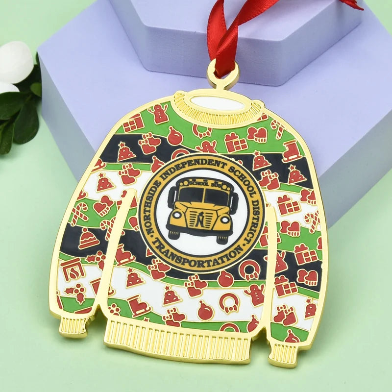 Custom Die Cut Metal Ornaments with Logo Wholesale | MOQ 50