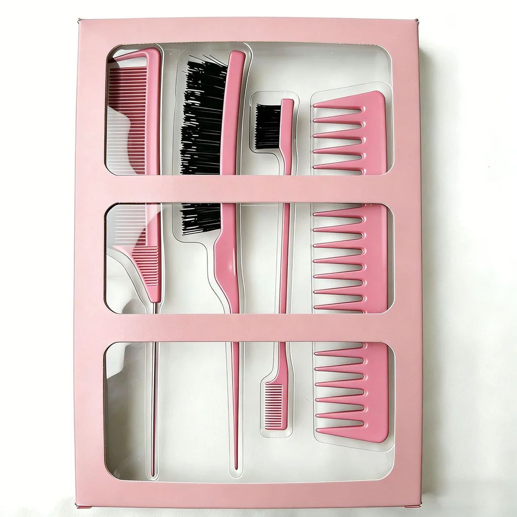 Custom 4-Piece Hair Brush Gift Set with Logo | 2,400 MOQ