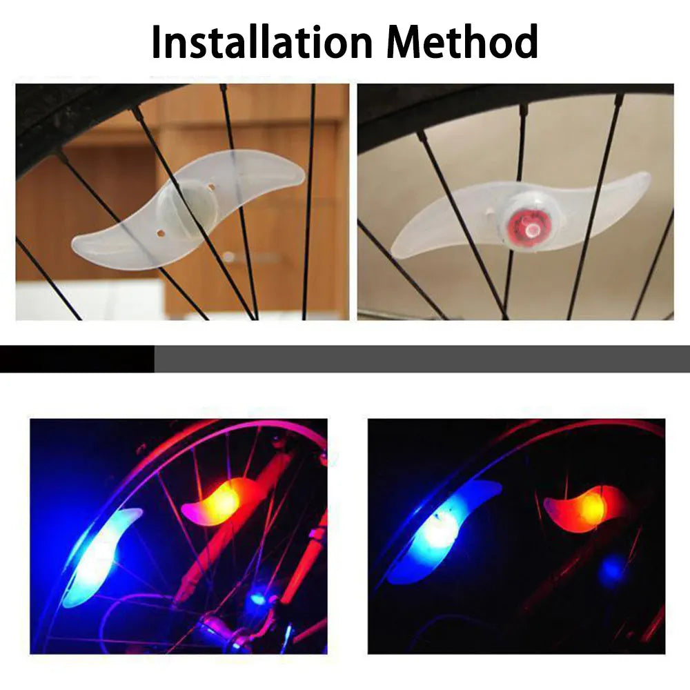 Custom Colorful Bicycle Spoke Lights | Packaging MOQ 1,000 pcs