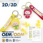Custom 3D PVC Keychains with Logo | MOQ 3000 Promotional