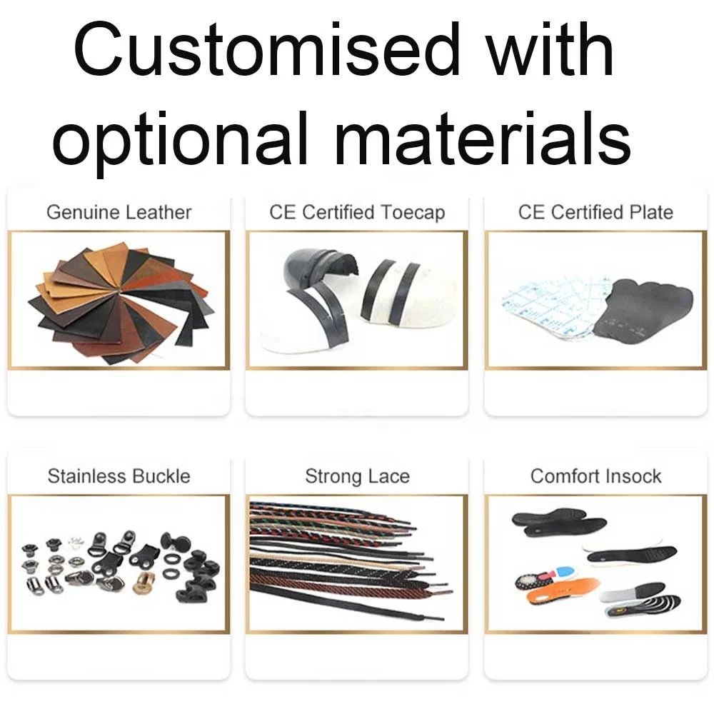 Custom S3 Composite Toe Work Boots with Logo | OEM MOQ 500