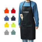 Custom Logo Waterproof Apron | 65/35 Polyester Cotton Chef Apron