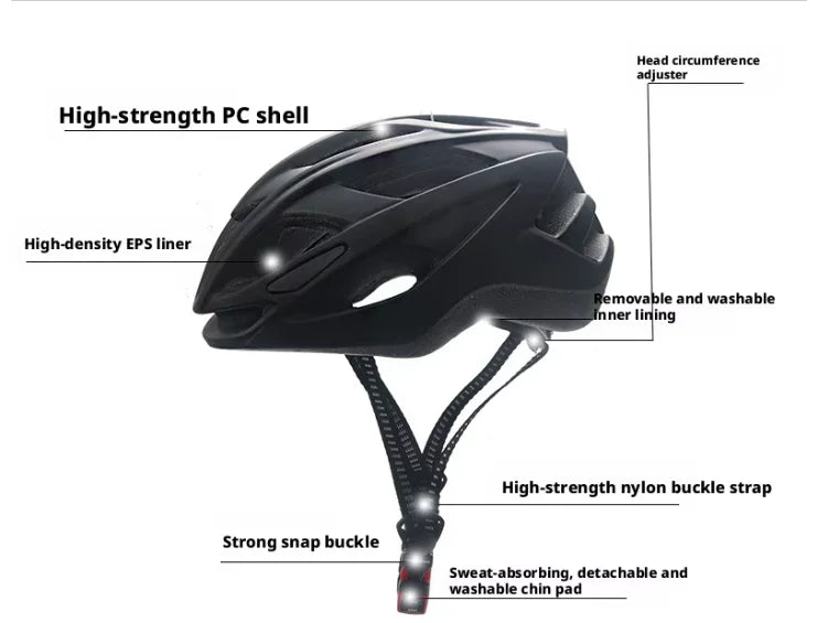 Unisex Bicycle Helmets with Logo | Mountain Road Folding Adjustable
