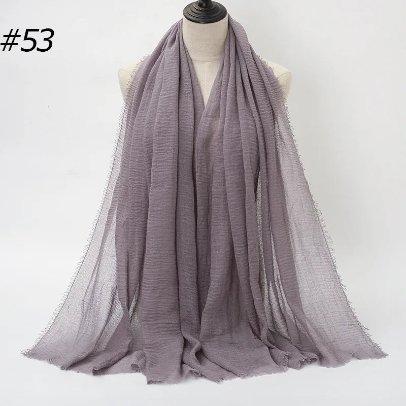 Wholesale Polyester Scarves: 105 Colors, 10-Day Lead, 90x180cm | Spring/Summer Women's Fashion