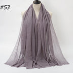 Wholesale Polyester Scarves: 105 Colors, 10-Day Lead, 90x180cm | Spring/Summer Women's Fashion