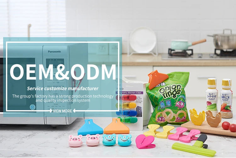 Magnetic Bag Clips | Airtight Food Storage | Stainless Steel + PP | 2,000 MOQ | Custom Logo