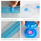 Vacuum Storage Bags 8-Piece Set | 75% Space Save | 1 MOQ | Custom