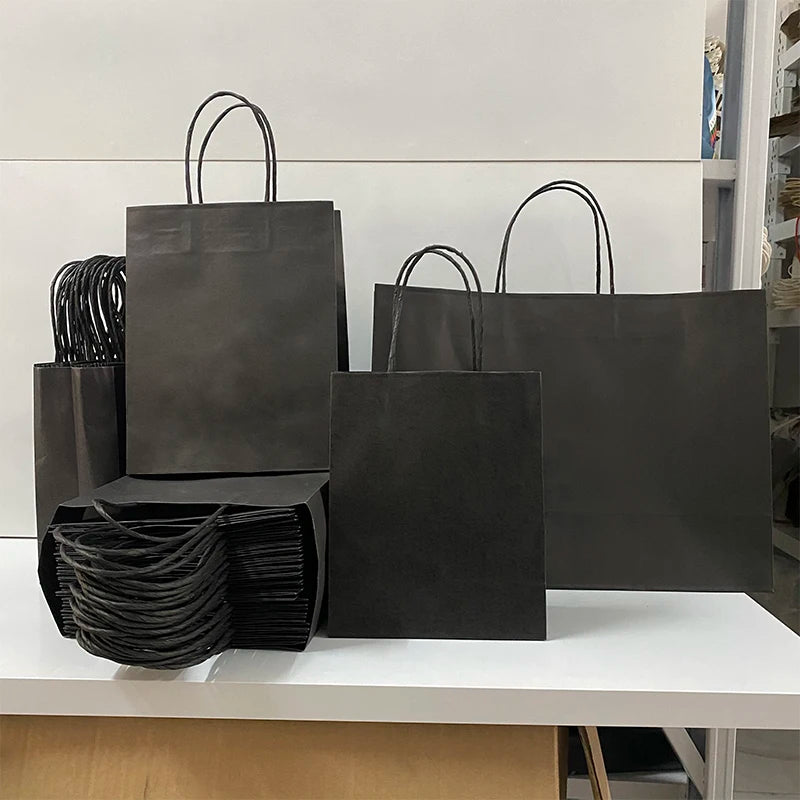 Custom Kraft Paper Bags with Logo – 1,000 MOQ, 33-40 Day Lead
