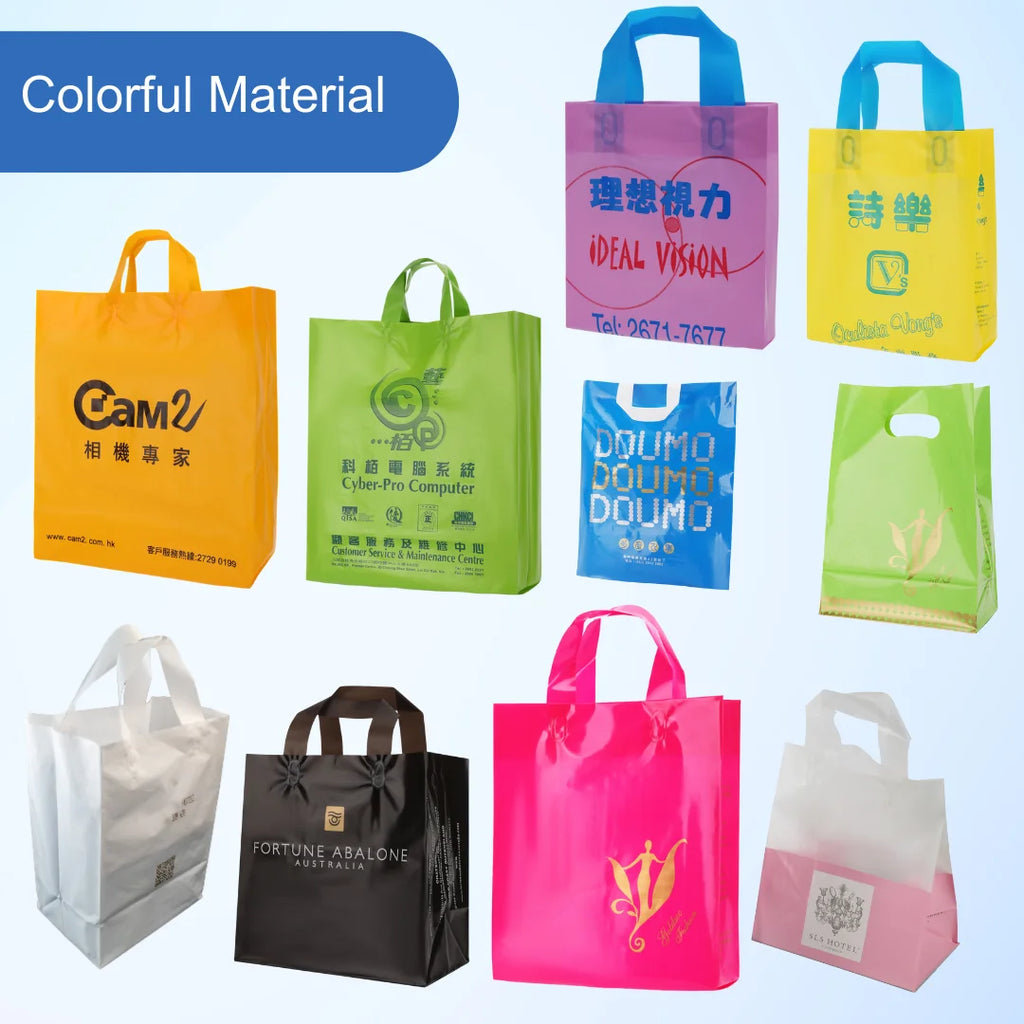 Custom HDPE Pink Shopping Bags Wholesale | Food-Grade Moisture Proof 1000 MOQ
