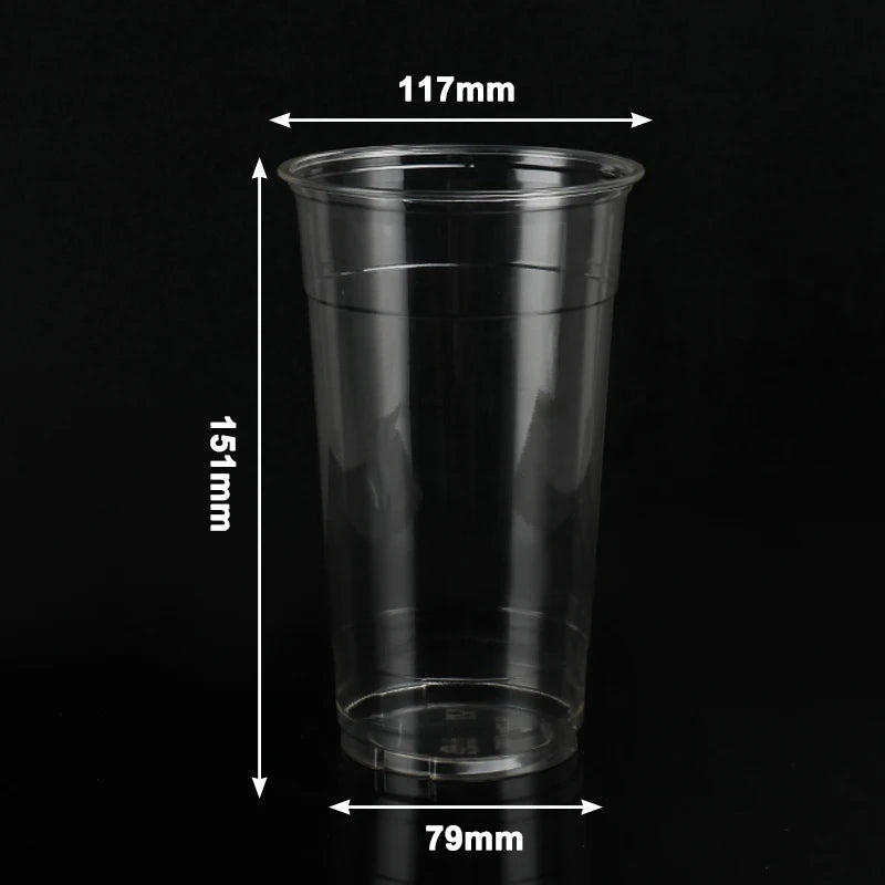 Custom PLA Biodegradable Cold Drink Cups 12-32oz | 100% Compostable BPA-Free