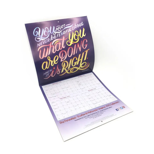 Custom 4-Color CMYK Wall Calendars & Planners with Foil Stamping | 500pc MOQ Corporate Branded Calendar Printing
