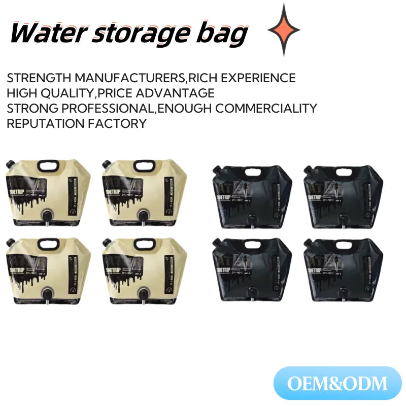 Custom 8L Collapsible Water Bag with Logo | ISO9001/22000, Food Grade, 140 MOQ