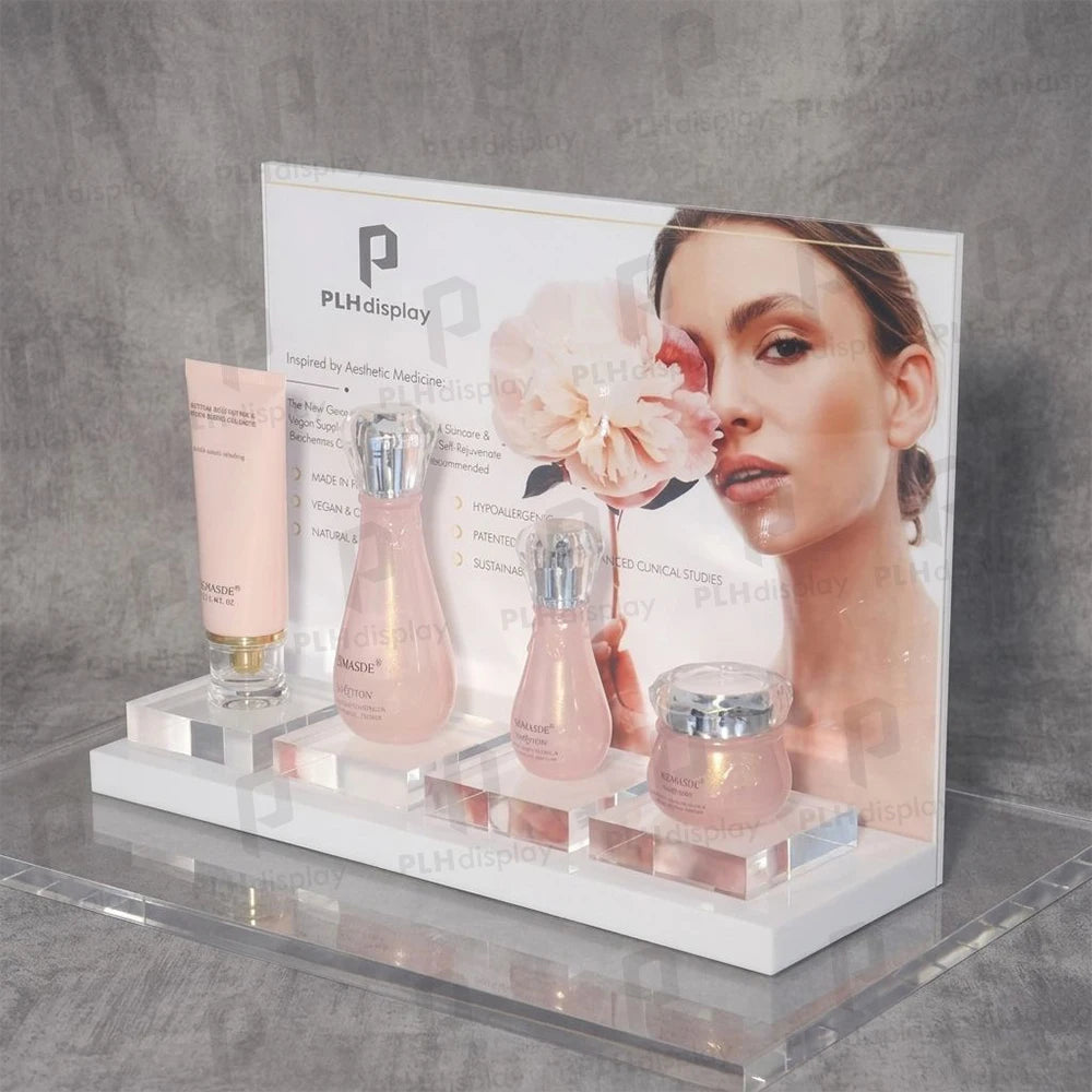 Custom Acrylic Display Rack | Beauty Skincare Cosmetics | 30 MOQ | KD