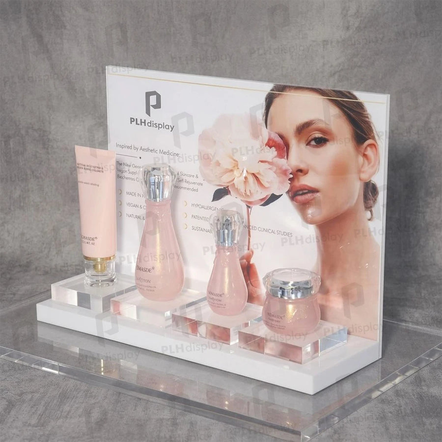 Custom Acrylic Display Rack | Beauty Skincare Cosmetics | 30 MOQ | KD