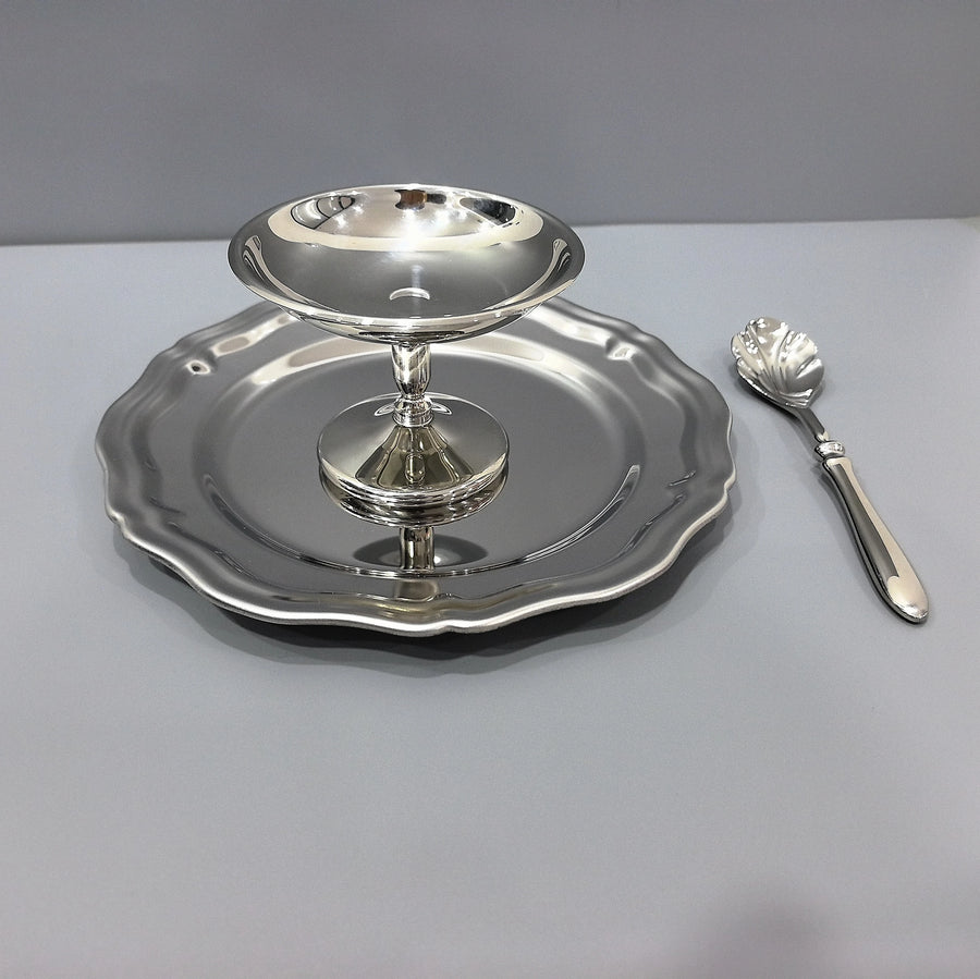 304 Stainless Steel Dessert Cup | Tulip Shape | 50 MOQ | Custom Logo