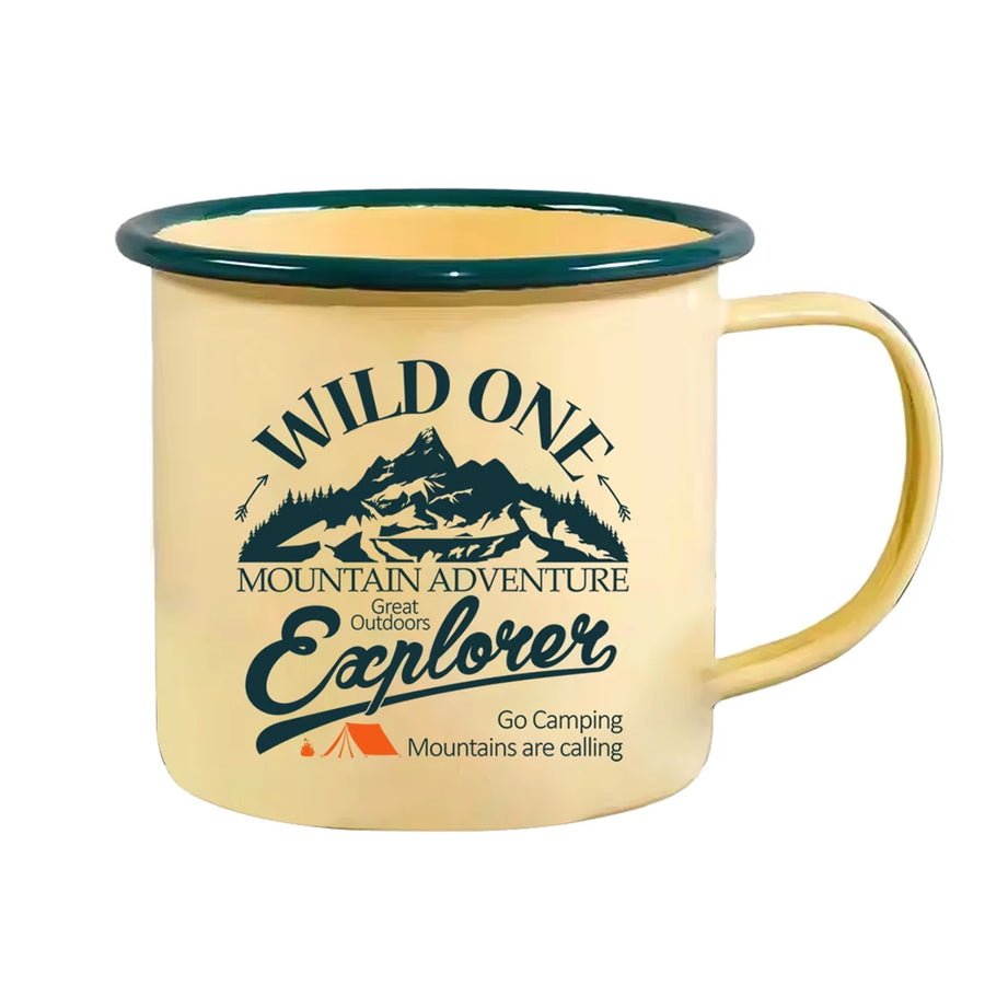Custom Logo Enamel Mugs | 50 pcs MOQ | LFGB Certified Drinkware